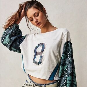 Free People Bali Daisy Nova Crafty Tee sz Large